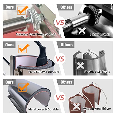 BetterSub Heat Press 12‘’ x15‘’ Combo 5 in 1 Heat Press Machine for T