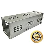 TantIQ Mouse Trap / Rodent Trap for Mouse Control - Live Capture No Kill Humane Mousetrap - Metal House, No More Mices