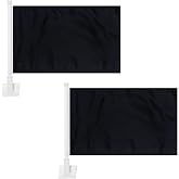 Kind Girl 2 Pack Black Car Flags, 16 x 10 Inches, Double Sided, Suitable for Car, Home, Room, Garden, Office, Boat, Entryway