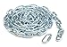 KingChain 698351 0.22inch x 15 ft. Zinc-Plated Proof Tested Coil Chain with 0.22-inch Quick Link, 800 lb. Safe Working Load, Grade 30, General Purpose Chain