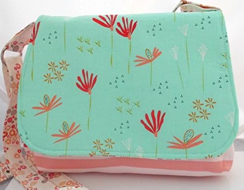 Shoulder Bag, Seafoam and Coral Dream