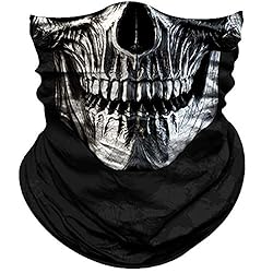 Obacle Skull Face Mask Half for Dust Wind UV Sun