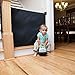 The Stair Barrier Baby and Pet Gate – Wall-to-Banister- Retractable Fabric Safety Gate Wide and Regular Sizes - Made in the USA – Black