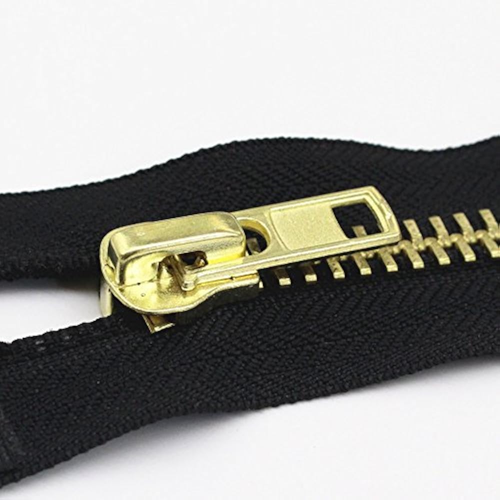 10 24 Inch Brass Separating Jacket Zipper YTeeth Metal Heavy Duty Zippers Coats eBay