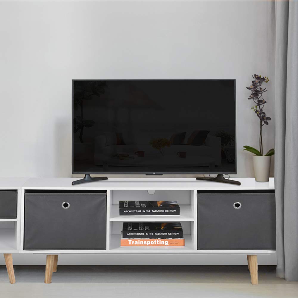 White Tv Unit Asuuny Modern Tv Cabinet Cube Tv Unit Tv Stand