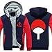 Holran Anime Naruto Uchiha Sharingan Thicken Jacket Cosplay Hoodie