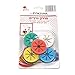 Cooplay 2Sets 20pcs Mini Sock Ring Holders Circle Sock Clip Stockings Ring Locks Washing Sorters Laundry Storage Organization Soft Rubber with 5 Multicolor Sets of 2 (20)