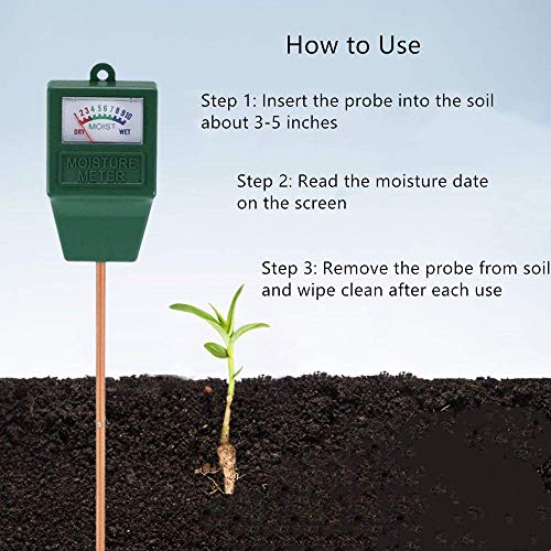 Censinda Soil Moisture Meterï¼ŒGarden Moisture Sensor Hygrometer Soil Water Monitor for Farm/Lawn/Indoor/Outdoor Plants