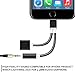 iPhone 7 / 7 Plus Lightning to 3.5mm Headphone Jack Audio Adapter with 8-Pin Lightning Charging Port For iPhone 7/7 Plus, 6S/6S Plus, iPad Air (Black)