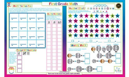 Tot Talk First Grade Math Placemat