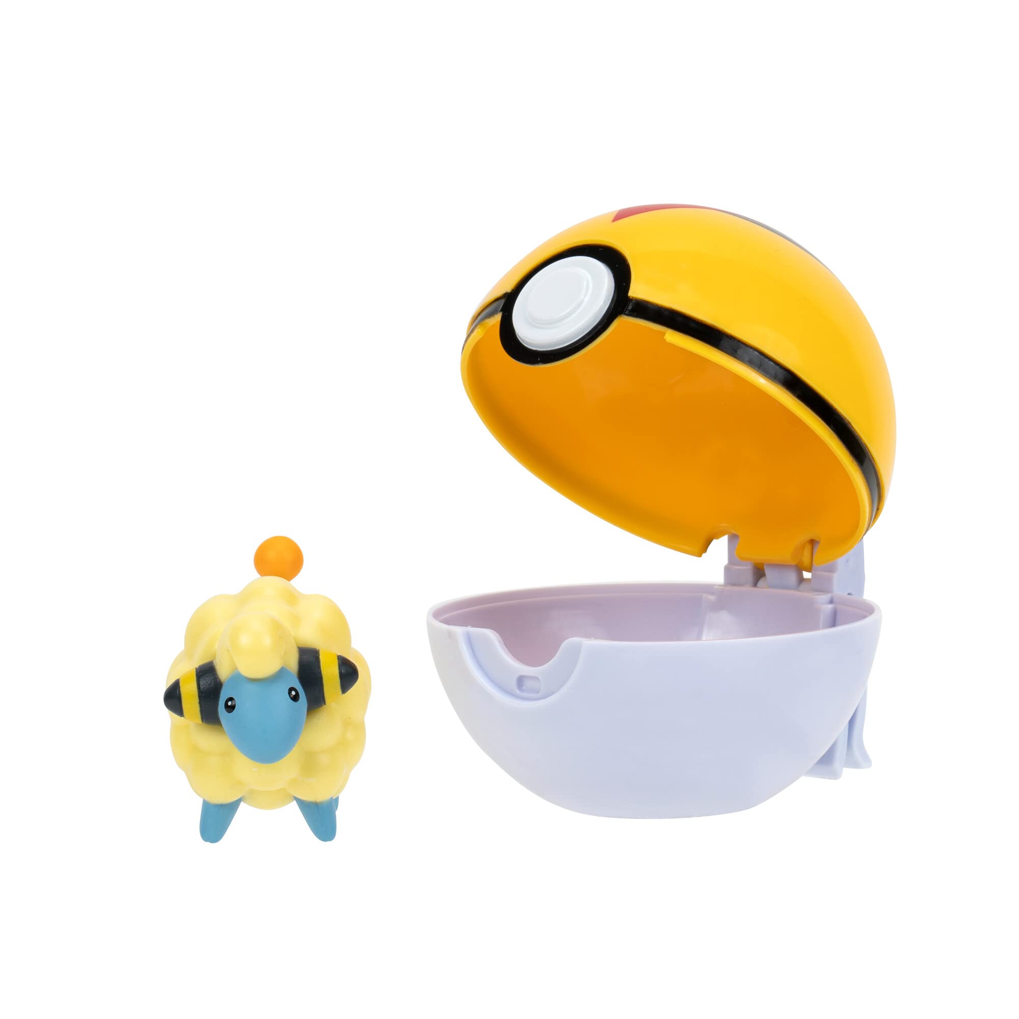 Poké Ball Clip'n'Go Avec Voltilamm Et Levelball – Figurine 5 Cm, Accessoire Ceinture Officiel Pokémon