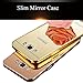 TabPow Galaxy J7 Case, Improved Mirror Reflection, Scratch-Resistant Bling Luxury Slim TPU PC Case Cover For Samsung Galaxy J7 J700 - Rose Gold