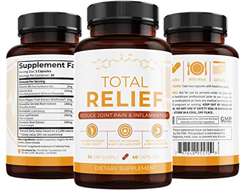 UMZU: Total Relief - 30-Day Supply - Joint Pain Support - Natural Source of Antioxidants - Vitamins B12, B6 UMZU: Total Relief - 30-Day Supply - Joint Pain Support - Natural Source of Antioxidants - Vitamins B12, B6