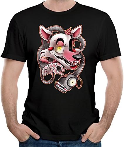 Men's Five Nights At Freddy S Mangle W Redbubble Link T-shirts Black
