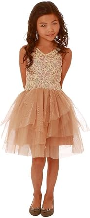 champagne rose gold dress