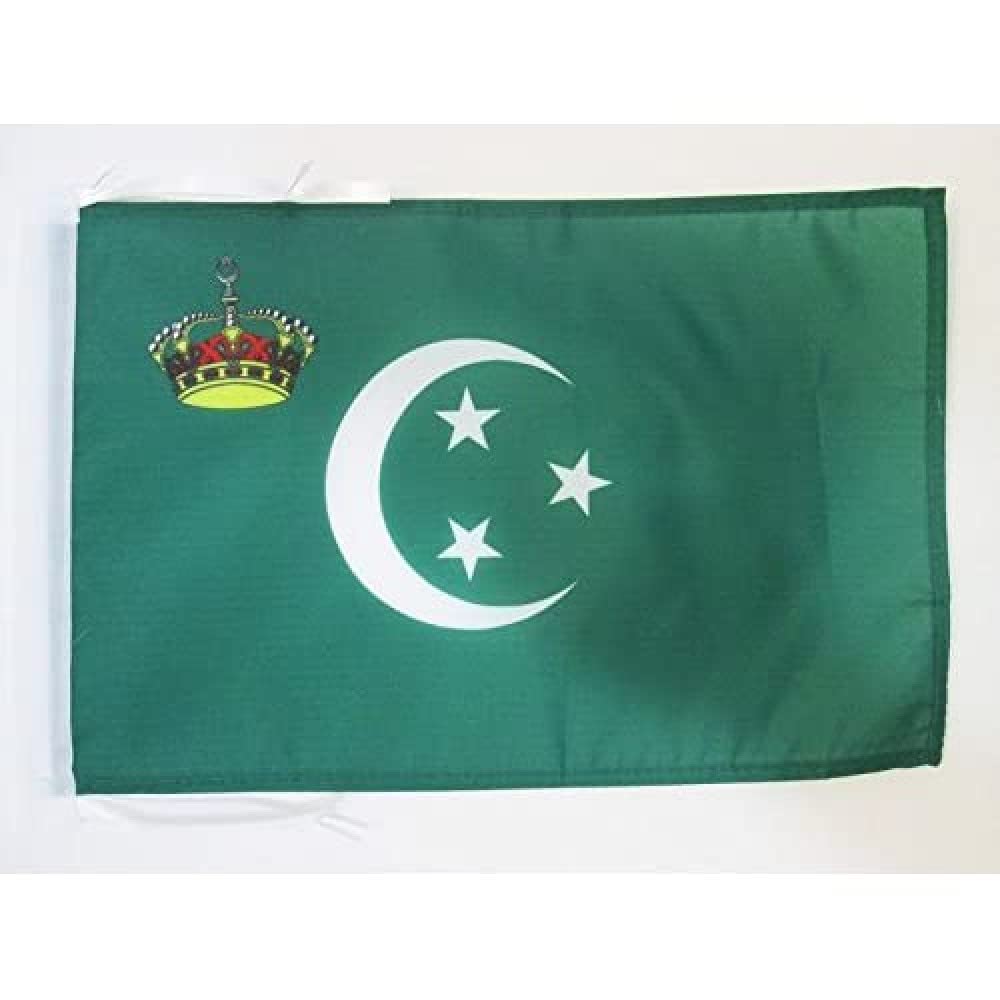 AZ FLAG - Royal Standard of Egypt 1923–1953 Flag - 18'' x 12'' - 100% Polyester Egyptian Kingdom Small Banner with Two Cords - Fade Resistant - Vivid Colors - 18x12 in - 45x30 Cm — image 1