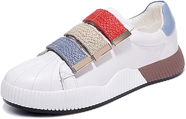 Amazon Hr株式会社 スニーカー レディース スポーツシューズ ウォーキング スケートシューズ ランニングシューズ ジム シューズ マジックテープ 通気 軽量 カジュアル 歩きやすい 疲れにくい 日常 身長up 大きいサイズ ホワイト スニーカー