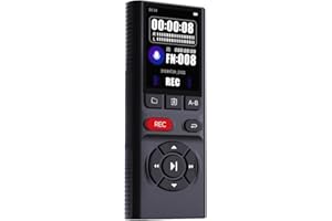 64GB Jaswill Digital Voice Recorder with Playback Long Battery 2-inch Screen MP3 Audio Recording for Meetings Lectures and Interviews Portable USB Recording Device with Voice Activation