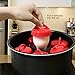 Egg Cooker LQQBSTORAGE Non Stick Silicone Egg Poachers As Seen On TV Egglettes Egg Cups For Hard Soft Boiled Eggs without the Shell (6 Packs)-Red