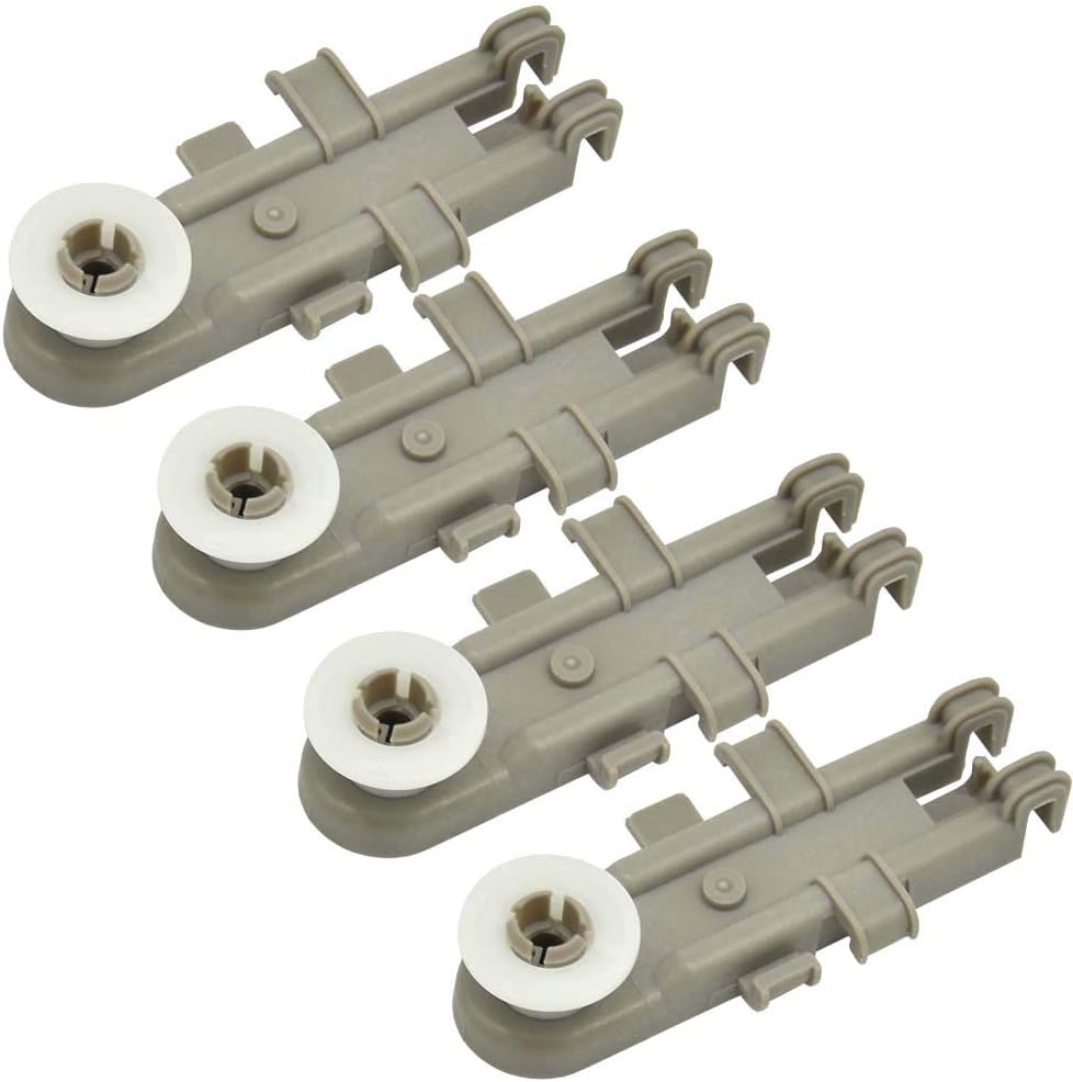 Homhelper [4-Pack] 8268655 Upper Rack Wheels Replacement for WP8268743 WP8268743VP AP6012252, Compatible with Kenmore, KitchenAid and More Dishwasher