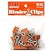 JAM PAPER Colorful Binder Clips - Small - 3/4 Inch (19 mm) - Orange Binderclips - 25/Pack