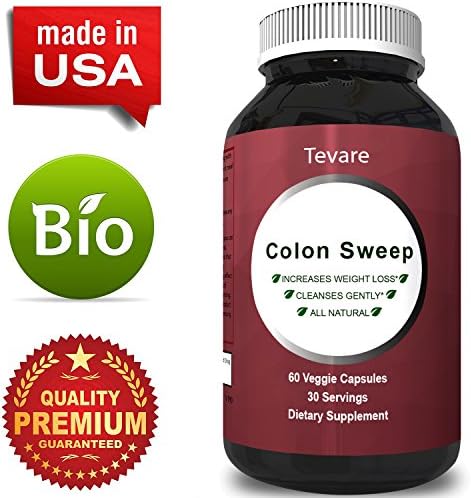 Best Colon Detox & Cleanse Pills - All Natural and Pure Herb Formula for Digestive System Weight Loss Relieve Constipation Supplement - With Oat Alfalfa Leaf And Psyllium for Men and Women by Tevare