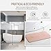 Marbrasse Bath Mat, Absorbent Diatomaceous Earth, Japanese Design, Antibacterial Deodorant Nonslip Bathroom Floor Mats (Pink)