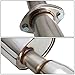 4 inches Dual Path Round Muffler Tip Catback Exhaust System Compatible with Maxima A34 V6 04-08