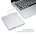 Ploveyy Latest USB 2.0 Alloy Ultra Slim Portable DVD Rewriter Burner,External DVD Drive Optical Drive CD+/-RW DVD +/-RW Superdrive for Apple Mac MacBook Pro and Laptop (Silver)