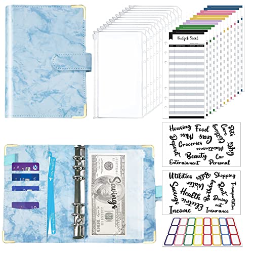 NXPOY Cash Envelopes for Budgeting, 50 Pcs Budget Binder with Zipper
