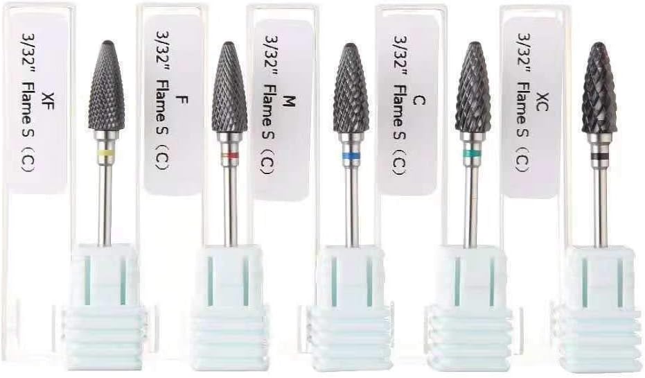 Nail Drill Bits SNERISE Ceramic Nail Drill Bits Gel Fine Medium Coarse - Image 4