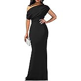 shengfan Formal Evening Dress for Women Elegant 2025 Sexy Off Shoulder Ruched Wedding Guest Bodycon Party Maxi Dresses