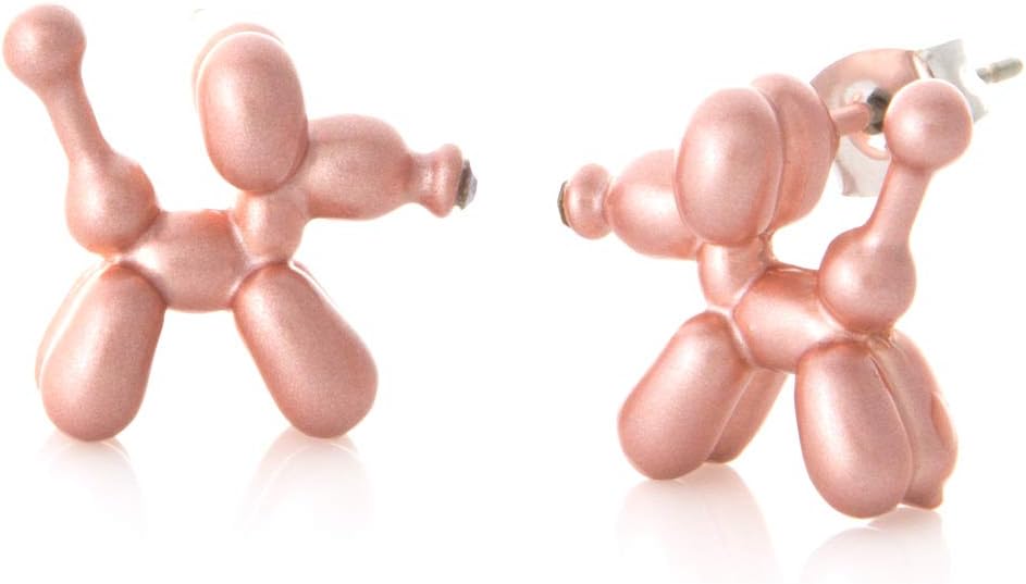 LAONATO Balloon Dog Stud Earrings