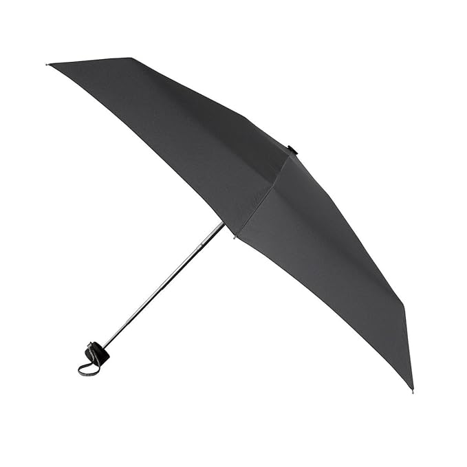 totes Mini 5 Section Thin Umbrella Black Amazon.co.uk Clothing