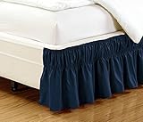 Fancy Collection Queen - King Easy Fit Bed Ruffle wrap Around Elastic Bed Skirt With 17