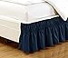 Fancy Collection Queen - King Easy Fit Bed Ruffle wrap Around Elastic Bed Skirt With 17