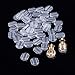 24 Clear Comfort Earring Pads Clear Silicone Comfort Earring Cushions for Clips on Earrings