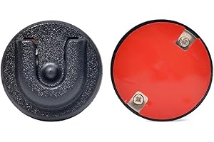 HYSHIKRA Universal Ham CB Radio Microphone Hanger, Round Knob Mic Holder Mount with Adhesive Back for Motorola HLN9073B CDM1250 CDM750 GM300 M1225 GM3688 GTX800 Kenwood TK768G TK868G TM471A Two Way Radios
