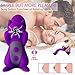 Maison-Market Clitoral Massager Cute Squirrel Cartoon Shape with Sucking Nipples Clitoris Function, 10 Modes and 10 Sucking Intensity Stimulation for Women, Purple