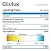 Glolux A19 LED Light Bulb, 60 Watt Equivalent, 800 Lumens, E26 Base Soft White 3000K 9 Watt Pack of 6