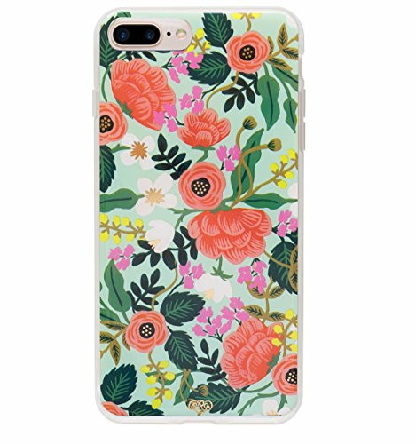 Rifle Paper Co iPhone 7 Plus Hard Case Mint Floral Everyday Protective Cover