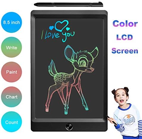 Vinkki 8.5 Inch Color LCD Writing Drawing Tablet Pad Electronic Handwriting eWriter Board Doodle Graphic Board with Lock Button for Kids Students Adults School Home & Office