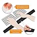 Computer Wrist Pad, GLTECK Mouse Pad Rest for Office & Home While Using Laptop or Computer –Ergonomic Support, Soft Silicone Gel- Cleaning Cloth Included | Black