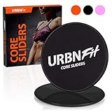 URBNFit Gliding Discs Core Sliders - Dual Sided Exercise Disc for Smooth Sliding On Carpet and Hardwood Floors - Gliders Workout Legs, Arms Back, Abs at Home or Gym or Travel - Fitness Equipment