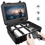 Case Club Waterproof Xbox One X/S Portable Gaming Station with Built-in Monitor & Storage for Controllers & Games, Gen 2