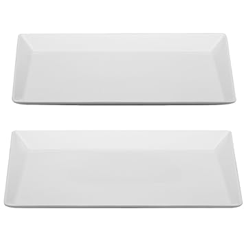 Tafelstern Pla Y Tes Platte Eckig Asymmetrisch 36 Cm 2 Stuck Im