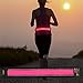 BSEEN LED Reflective Running Belt - LED Reflective Running Gear - LED Running Waist Belt USB Rechargeable Light Weight Polyester Sport Belt Adjustable Elastic Band and Buckle for Runner (Pink)