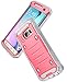 E LV Case for Galaxy S7 Edge Case Armor Protection Defender (Without Built-in Screen Protector) Case for Samsung Galaxy S7 Edge - [RED Melon/Grey]