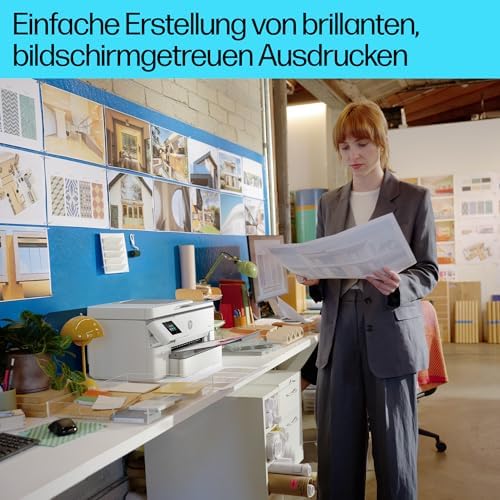 OfficeJet Pro 9720e A3-Multifunktionsdrucker, Drucken bis A3, 3 Monate gratis drucken Instant Ink inklusive, Drucker, Scanner, Kopierer, WLAN, LAN