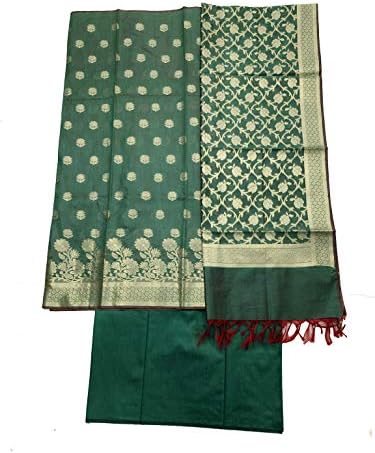 SHREEMAA CREATIONS BANARSI SUMMER SILK SUIT WITH SELF DUPATTA